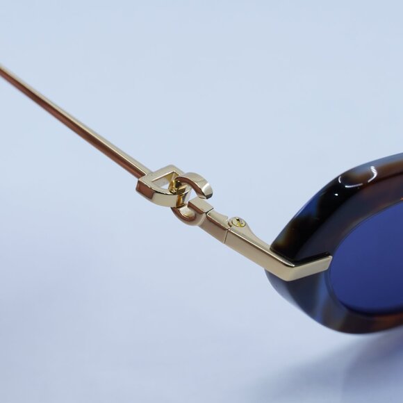 Dolce & Gabbana DG4473 344380 Sunglasses Havana Frame, Blue Lenses -Lowest Price main image 5